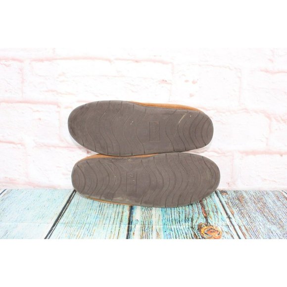 Staheekum Trapper Brown Suede Shearling Lined Moccasins Boots Slippers Sz 9 - Picture 9 of 9
